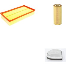 Sardes Filtre Seti Mercedes E200 W210 1996-1999 136 Beygir Benzin 3lü Hava + Yağ F. + Polen