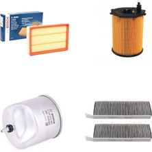 Sardes Filtre Seti Peugeot 3008 1.6 E-Hdi 112 Beygir Dizel 2010-2012 4lü Hava + Yağ F. + Yakıt + Polen