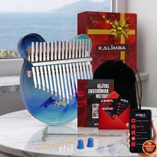 Midex KLX-650 Okyanus Cam Kalimba 17 Tuşlu Full Set