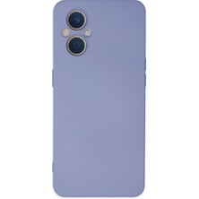 AyrStore Oppo Reno 7 Lite Kılıf Nano Içi Kadife Silikon - Lila