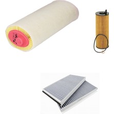 Sardes Filtre Seti Bmw 5 Serisi E60 520 D Dizel 2005-2007 N47D20 Motor 3lü Hava + Yağ F. + Polen