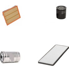 Sardes Filtre Seti Opel Astra F 1.7 Dizel 1991-1998 4lü Hava + Yağ F. + Yakıt + Polen
