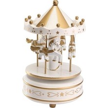Musestore Atlı Karınca Müzik Kutusu Gold-Beyaz Renk