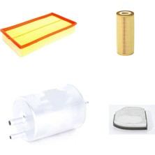 Sardes Filtre Seti Mercedes E200 W210 1996-1999 136 Beygir Benzin 4lü Hava + Yağ F. + Yakıt + Polen
