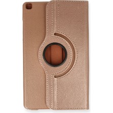 Nexgen Samsung Galaxy Tab A9 Plus Kılıf 360 Tablet Deri Kılıf - Rose Gold