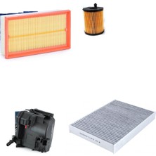 Sardes Filtre Seti Citroen C5 Iıı 1.6 Hdi Dizel 2009+ 109 Beygir DV6TED4 4lü Hava + Yağ F. + Yakıt + Polen