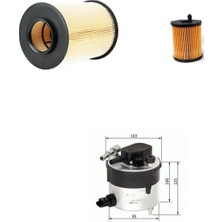 Sardes Filtre Seti Ford Focus 1.6 Tdcı 2009-2012 Dizel 3lü Hava + Yağ F. + Yakıt Filtre