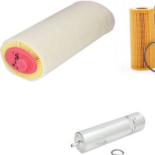 Sardes Filtre Seti Bmw 5 Serisi E60 520 D Dizel 2005-2007 M47D20(204D4) Motor 3lü Hava + Yağ F. + Yakıt Filtre