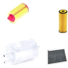 Sardes Filtre Seti Mercedes C200 W203 2003-2007 Benzinli 4lü Hava + Yağ F. + Yakıt + Polen