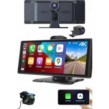 Marsilyan Android ve Ios Uyumlu Ön Arka Çift Kameralı Araç Ekranı Dokunmatik Carplay