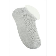 Zero Land Xmpdby Dantel Yünlü Kısa Çorap - Ebruli