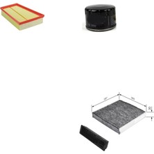 Sardes Filtre Seti Renault Scenic Iı 1.6 2.0 Benzinli 2003-2008 3lü Hava + Yağ F. + Polen