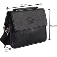 Westpolo Vegan Deri ve Fonksiyonel Erkek Omuz Çantası - Siyah Şık Tasarım ve Kullanım Kolaylığı