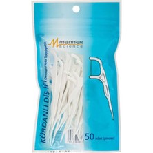 2 Adet Manner Scıence Diş Ipli Kürdan Poşet 50'li