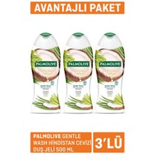3 Adet Palmolive Gentle Wash Hindistan Cevizi Duş Jeli 500 ml * 3