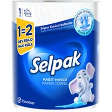 1 Adet Selpak Havlu Dev Rulo 1=2