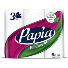 6 Adet Papia Biocare Kağıt Havlu 6'lı