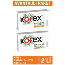 4 Adet Kotex Natural Tampon Normal 16 x 2