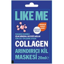 2 Adet Like Me Collagen Arındırıcı Kil Maskesi 20ML