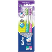 3 Adet Difaş Soft Touch Diş Fırçası 2li