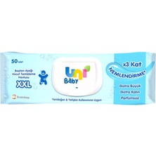 4 Adet Uni Baby Vücut Temizleme Havlusu Xxl 50'li