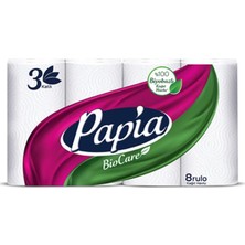 6 Adet Papia Biocare Havlu 8'li