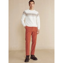 Brooks Brothers Normal Bel Normal Paça Standart Kiremit Erkek Pantolon BBFW24MPT019
