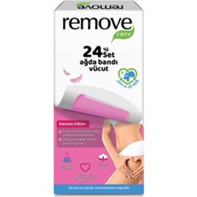 4 Adet Remove Care Vücut Ağda Bandı Hassas Ciltler 20'li