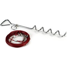 Xmpdby Beeztees Köpek ve  Bahçe Bağlama Cası ve 6m Halatı, 27KG'YE Kadar, 41X0,8CM