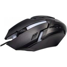 Marsilyan USB Kablolu Işıklı 3D Optik Mouse