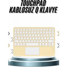 Marsilyan Android ve Ios Uyumlu Bluetooth Klavye Touchpad Slim Kablosuz Wifi Q Klavye