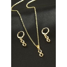 Zero Land Storozal Sonsuzluk Taşlı Set Kolye - Sarı