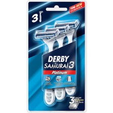 2 Adet Derby Samurai 3 Blister 3'lü Tıraş Ürünleri Premium Kalite Erkek Kullanımı İçin