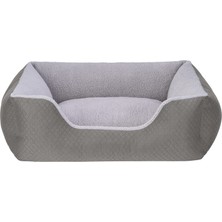 Storozal Pet Comfort Echo  Köpek Yatağı Gri/gri Peluş M 80X65CM
