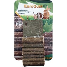 Hnrlishp Eurogold Doğal Ahşap Kemirgen Merdiveni Tek Platformlu 7X30CM