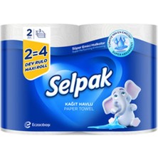 5 Adet Selpak Dev Havlu 2=4 Rulo