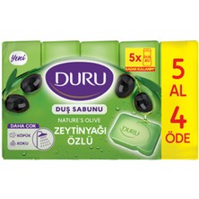5 Adet Duru Nature's Olive Zeytinyağı Özlü Duş Sabunu 5 x 150 G