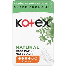 5 Adet Kotex Natural Ultra Süper Eko Normal 20'li