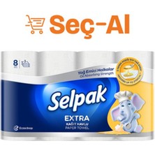 1 Adet Selpak Yağ Emici Havlu 8'li