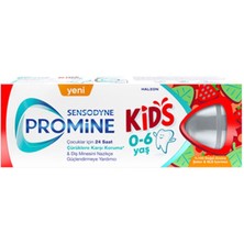 4 Adet Sensodyne Promine Kids Çilekli & Tatlı Naneli Diş Macunu 50 ml