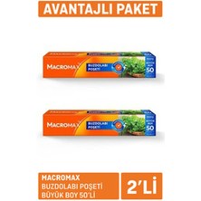 1 Adet Macromax Buzdolabı Poşeti Büyük Boy 2 x 50'li