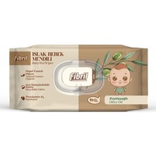2 Adet Fibril Zeytinyağlı Bebek Islak Mendil 90'lı
