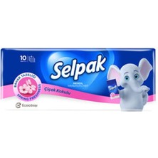 4 Adet Selpak Çiçek Kokulu Mendil 10'lu Paket