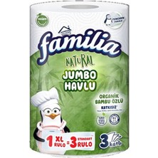 3 Adet Familia Plus 1=3 Jumbo Dev Havlu