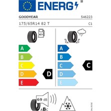 Goodyear 175/65 R14 82T Ultragrip 8 Oto Kış Lastiği (Üretim Yılı: 2025)