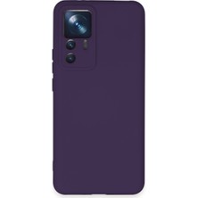 AyrStore Xiaomi Mi 12T Pro Kılıf Nano Içi Kadife Silikon - Mor