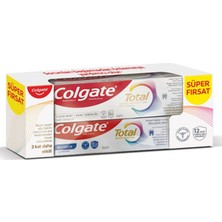 3 Adet Colgate Total Nane Temizliği 75 ml + Beyazlık 50 ml