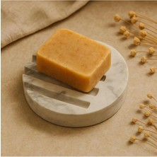 Fiyera Home Mermer Desenli Izgaralı Yuvarlak Sabunluk