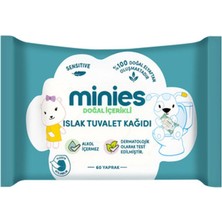 5 Adet Minies Islak Tuvalet Kağıdı 60'lı
