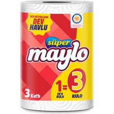 5 Adet Süper Maylo Dev Havlu 1=3 Rulo